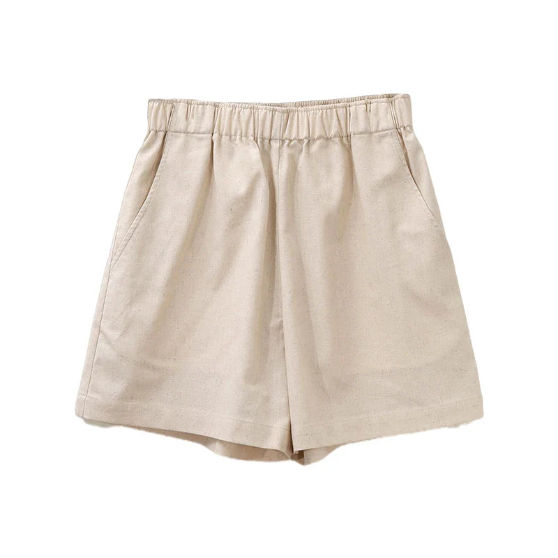 Anna-Berg | Relaxed Fit Drawstring Linen Shorts