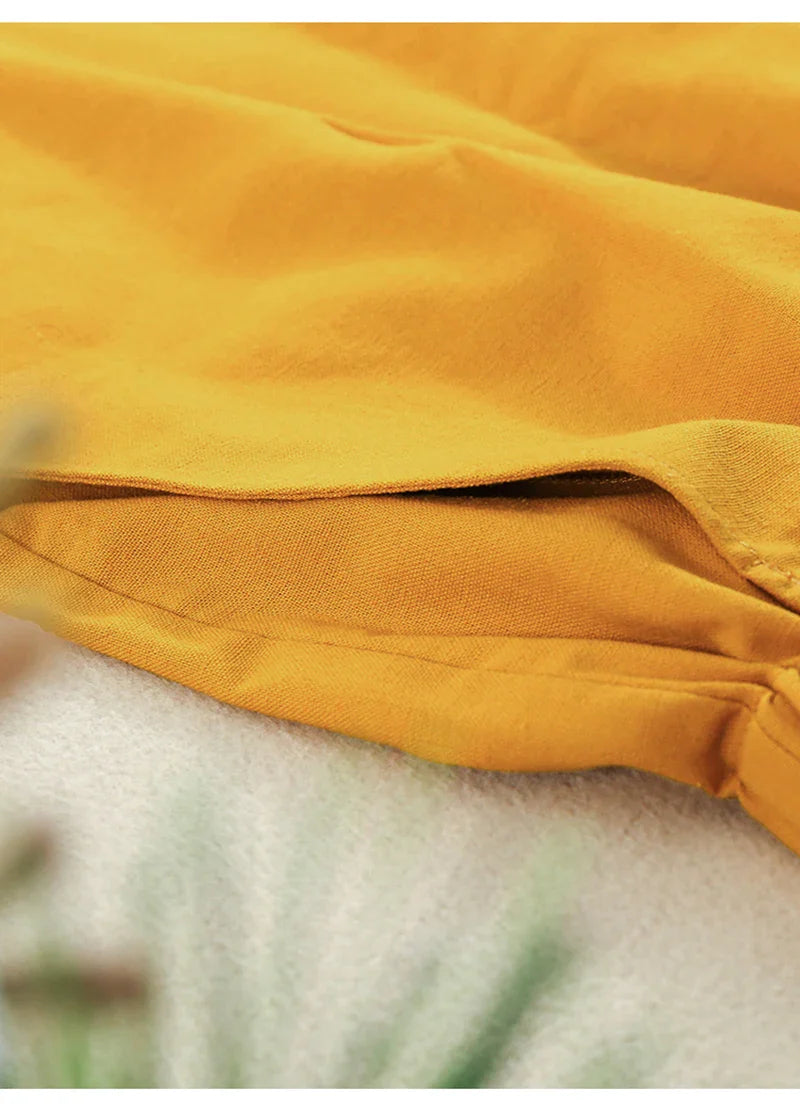 Anna-Berg | Relaxed Fit Drawstring Linen Shorts