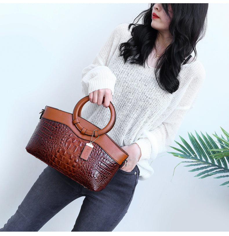 Oriana | Handbag, Crocodile, Retro Gradient