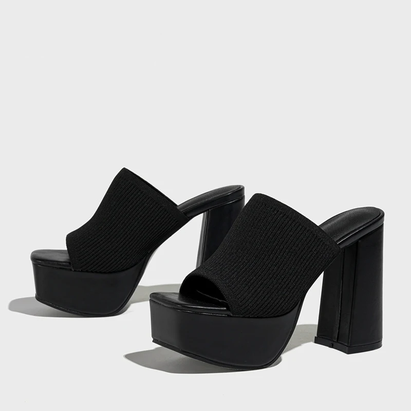 Anna-Berg | Feminine Platform Sandals with Graceful Drape