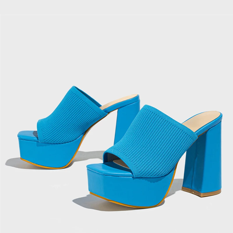 Anna-Berg | Feminine Platform Sandals with Graceful Drape