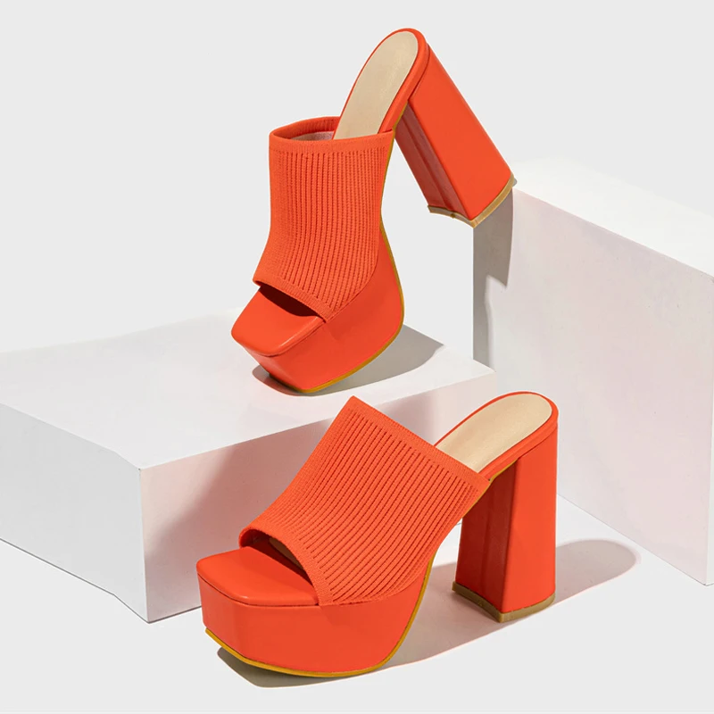 Anna-Berg | Feminine Platform Sandals with Graceful Drape