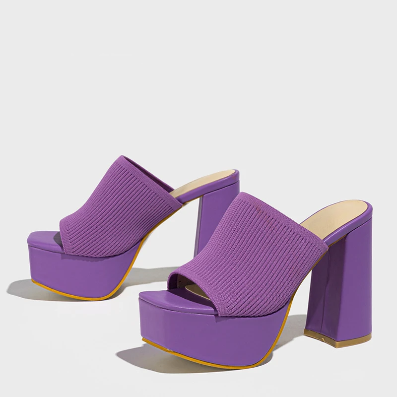 Anna-Berg | Feminine Platform Sandals with Graceful Drape