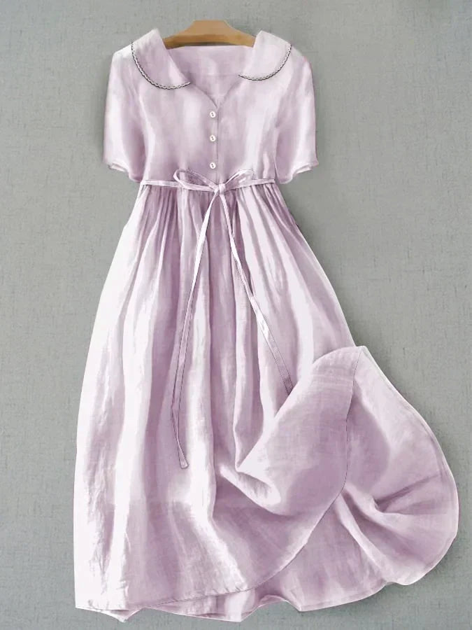 Anna-Berg | Graceful Soft And Elegant Summer Dress with Graceful Drape