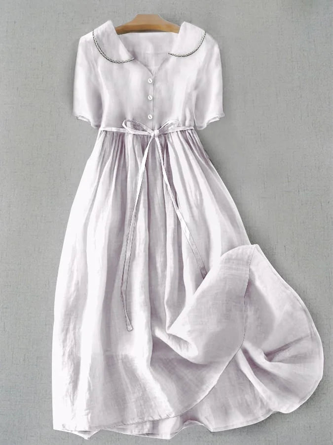 Anna-Berg | Graceful Soft And Elegant Summer Dress with Graceful Drape