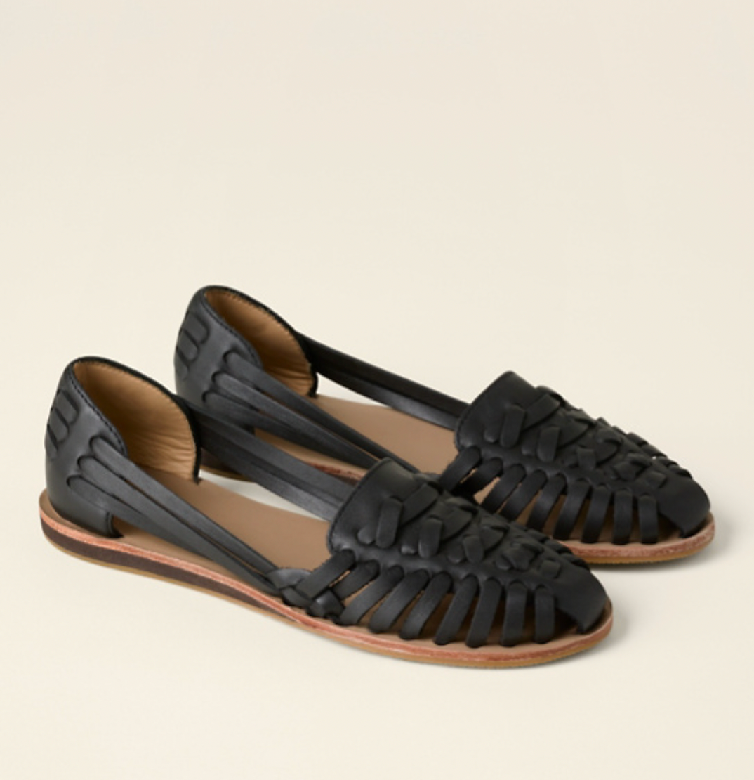 Anna-Berg | Sculpted Woven Flat Buckle Sandals for a Polished Look