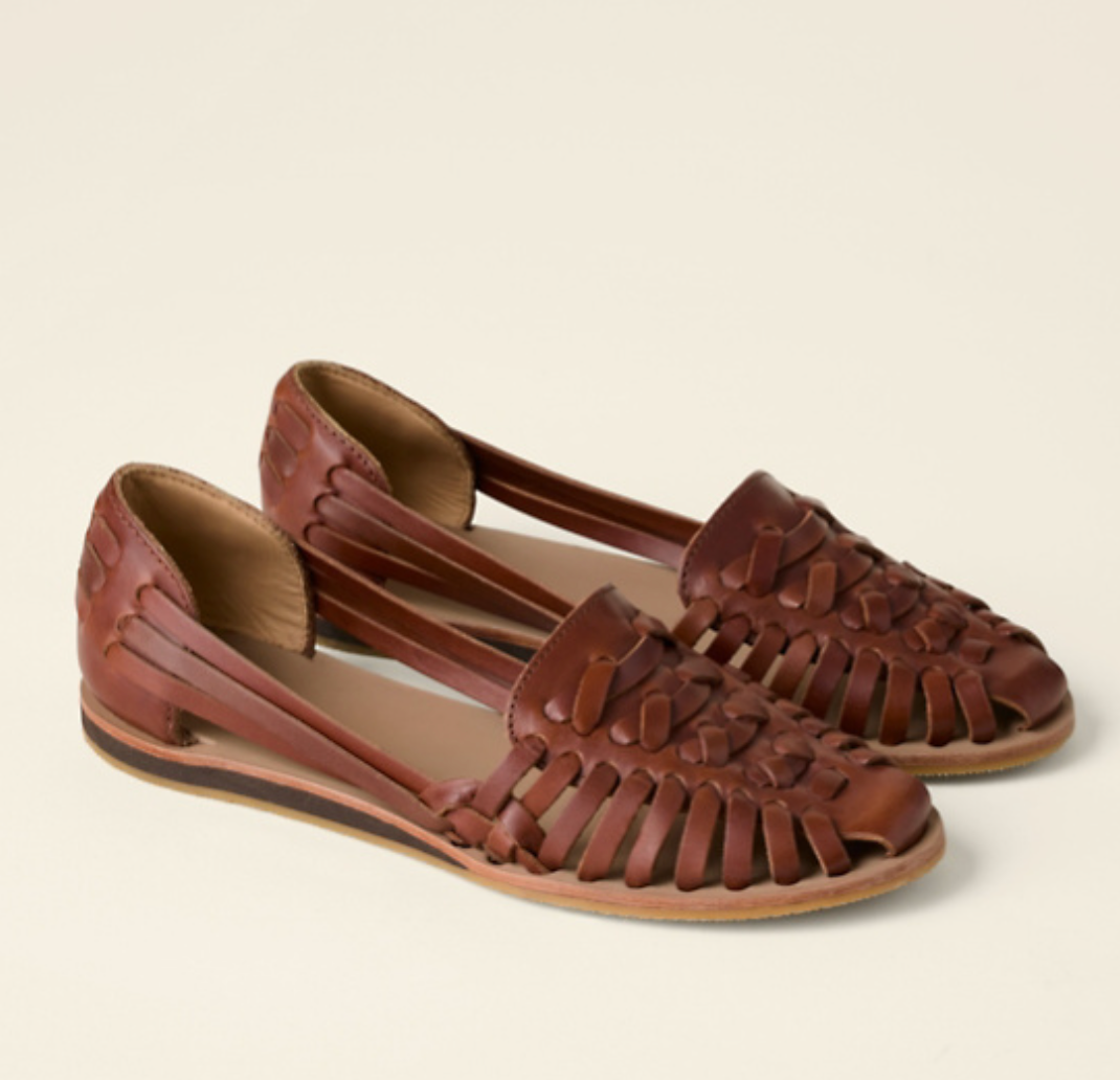 Anna-Berg | Sculpted Woven Flat Buckle Sandals for a Polished Look