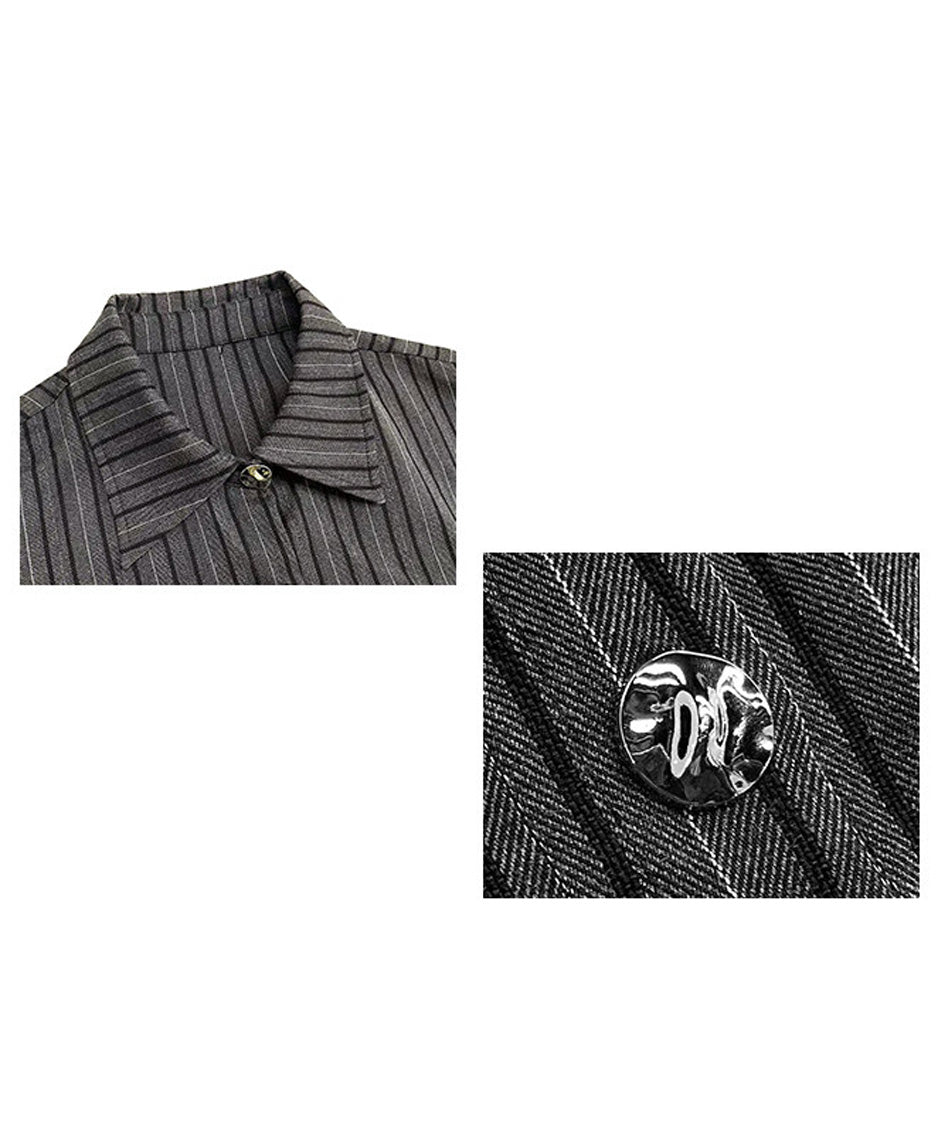Anna-Berg | Stripe Tier Shirt Dress
