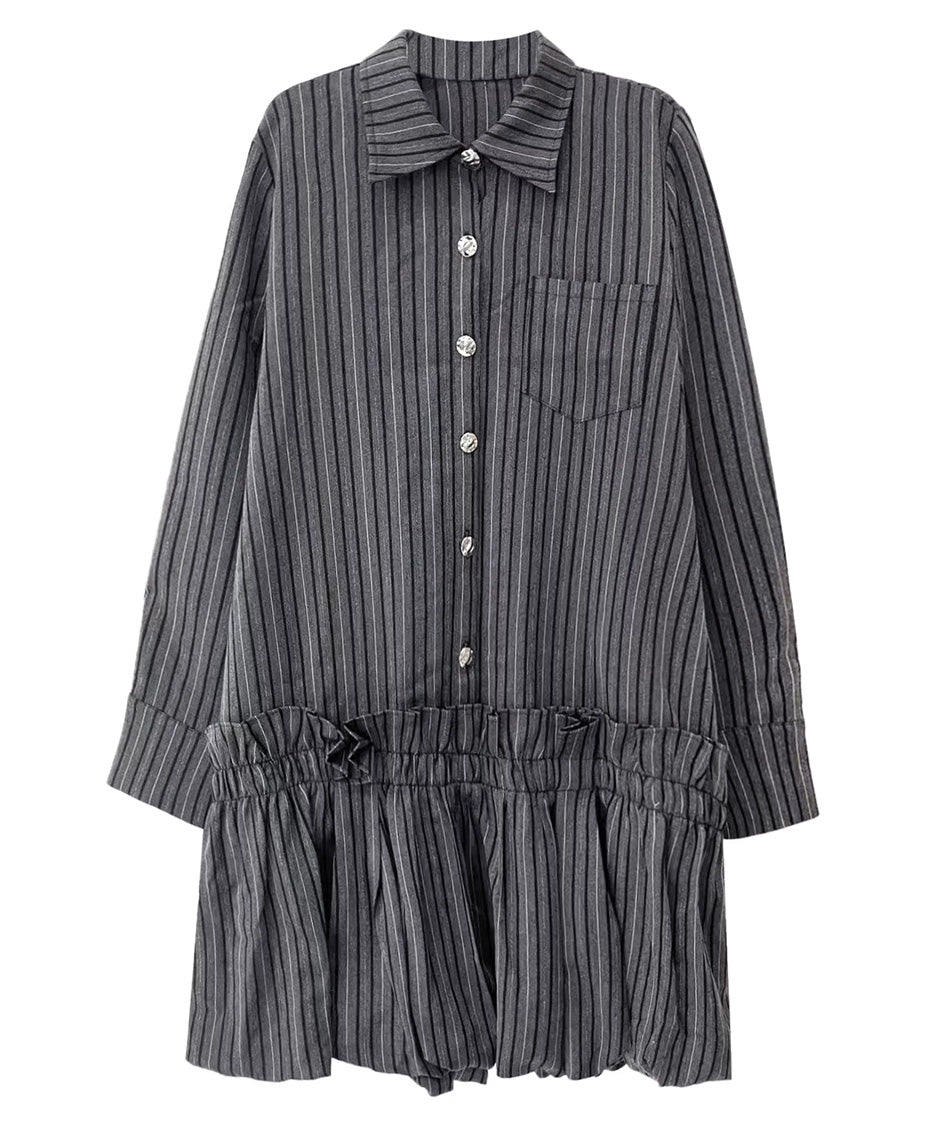 Anna-Berg | Stripe Tier Shirt Dress