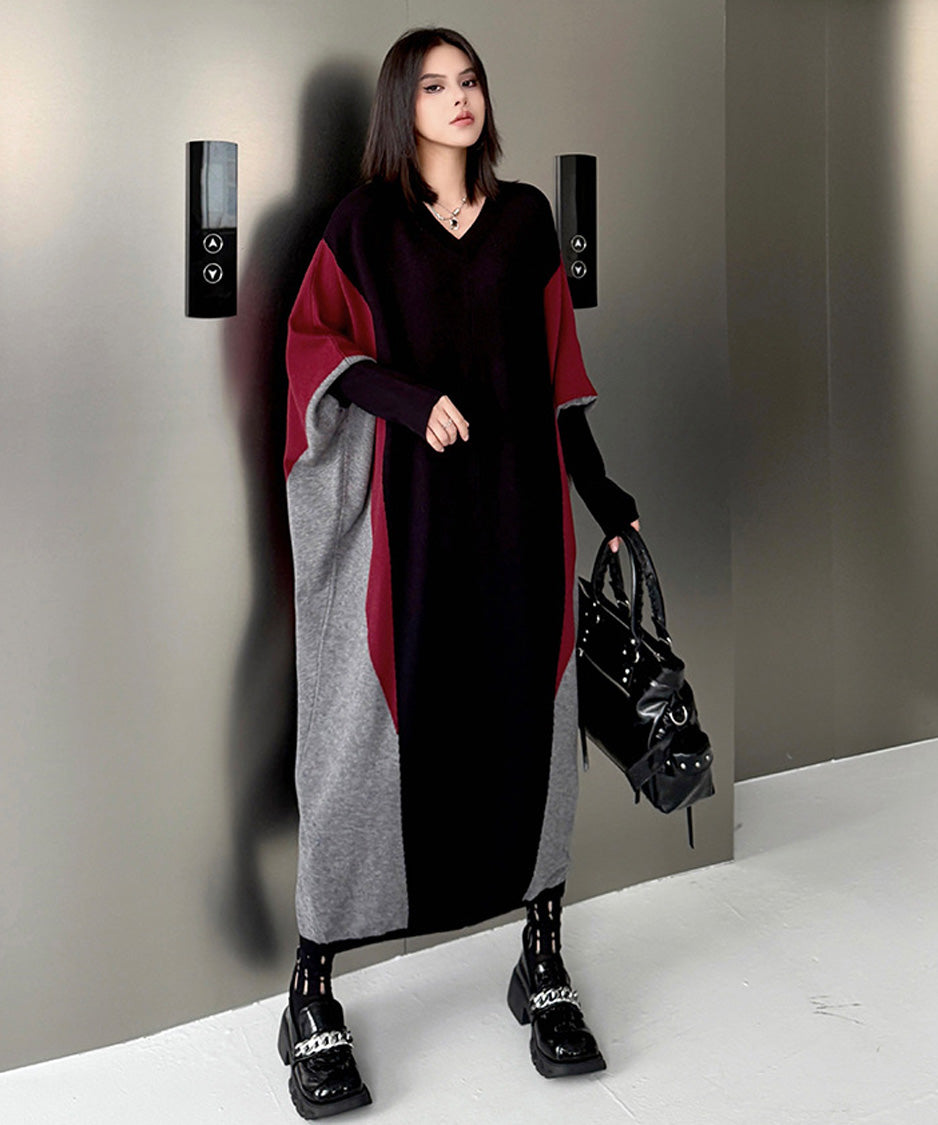 Anna-Berg | Panel Knit Long Dress