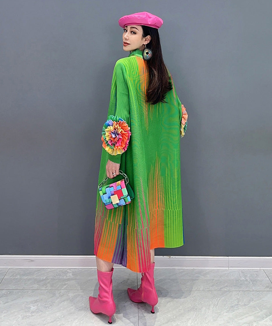 Anna-Berg | Gradient Pleats Long Dress