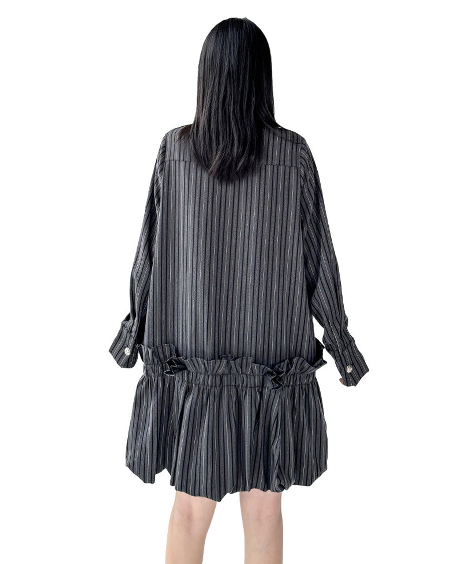Anna-Berg | Stripe Tier Shirt Dress