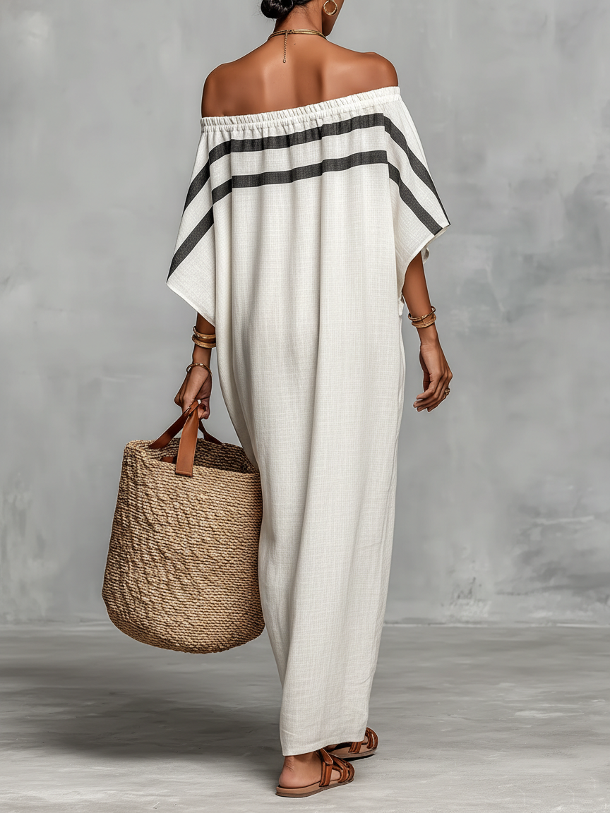 Anna-Berg | Linen Off-Shoulder Dress