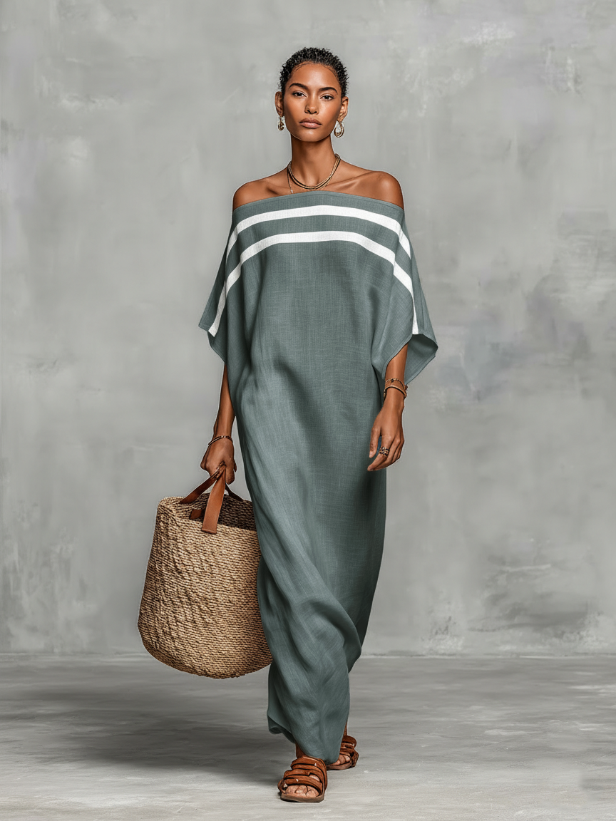 Anna-Berg | Linen Off-Shoulder Dress