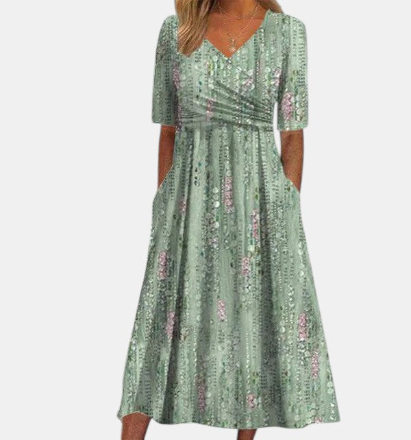 Anna-Berg | Refined Tummy Coverage Summer Dress Made to Turn Heads