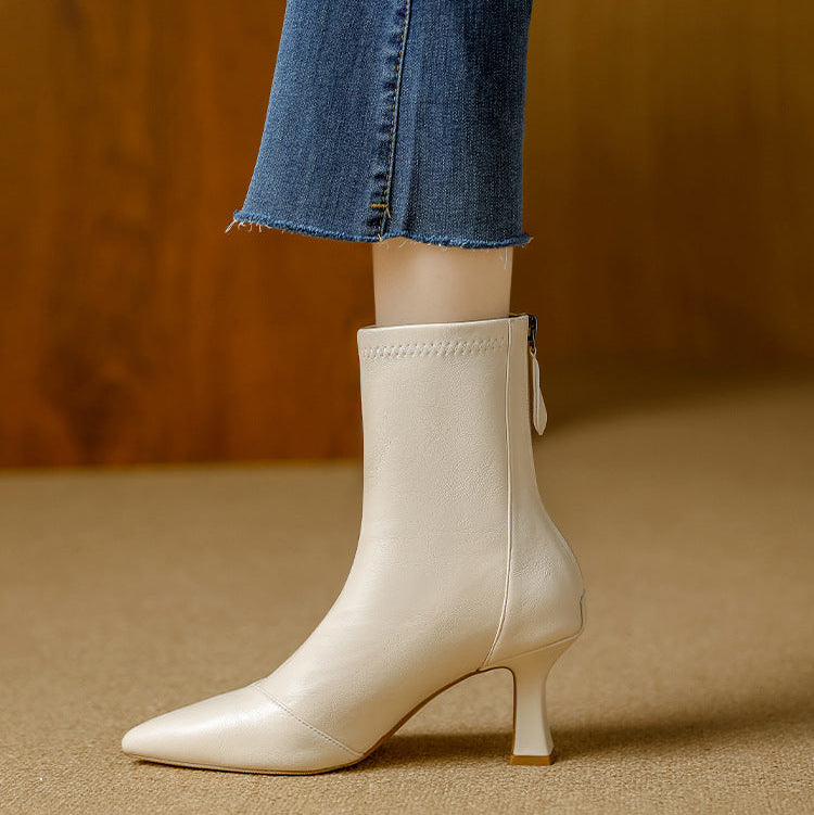 Anna-Berg | Leather Ankle Boots