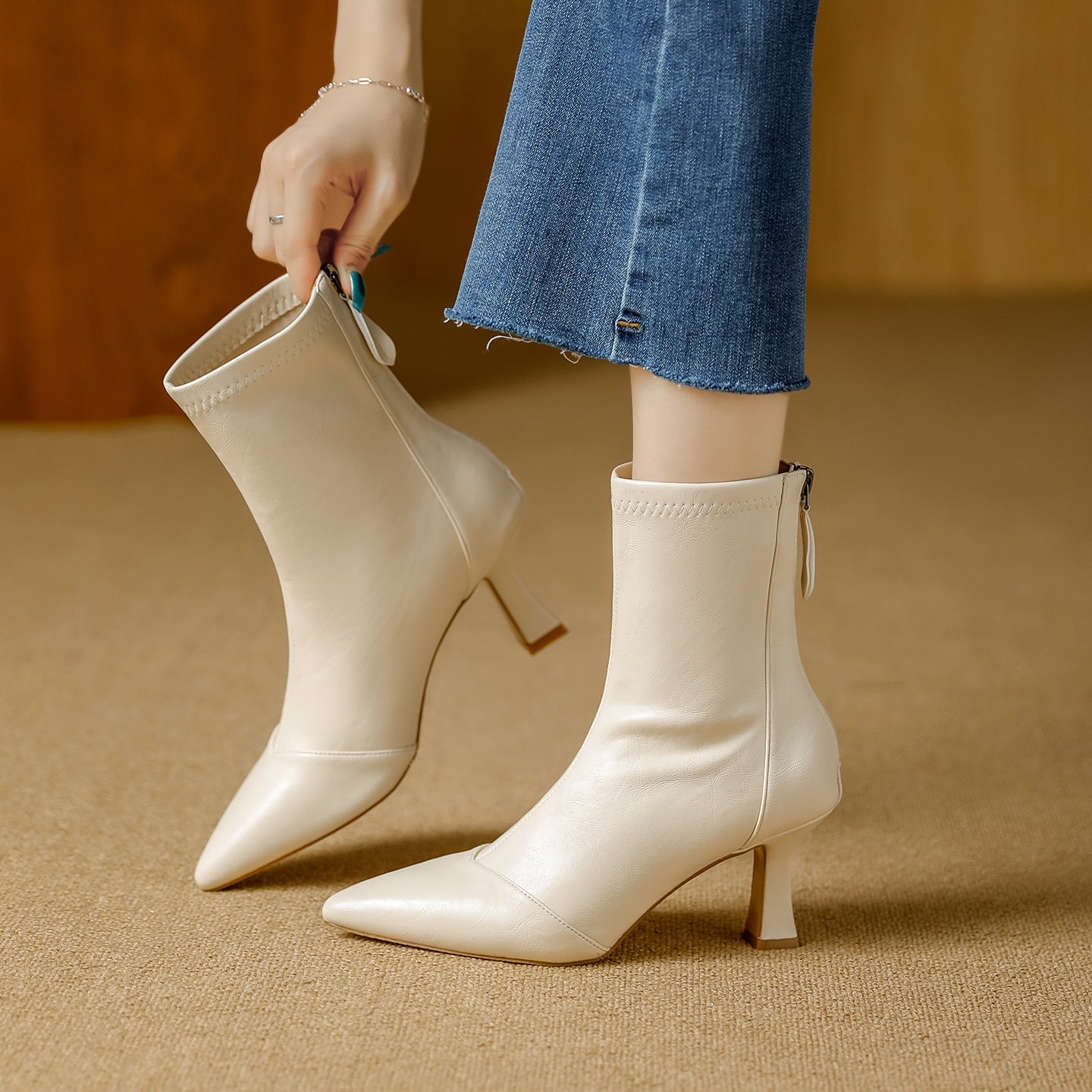 Anna-Berg | Leather Ankle Boots