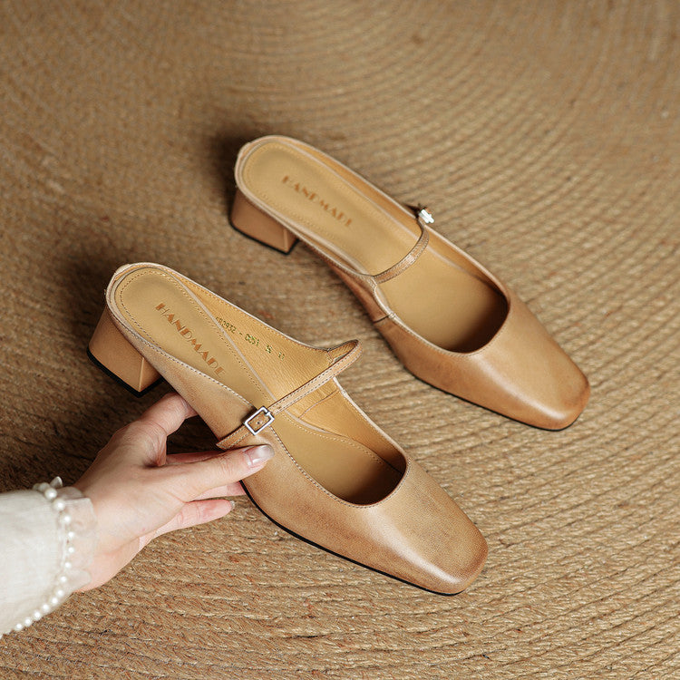 Anna-Berg | Genuine Leather Mules