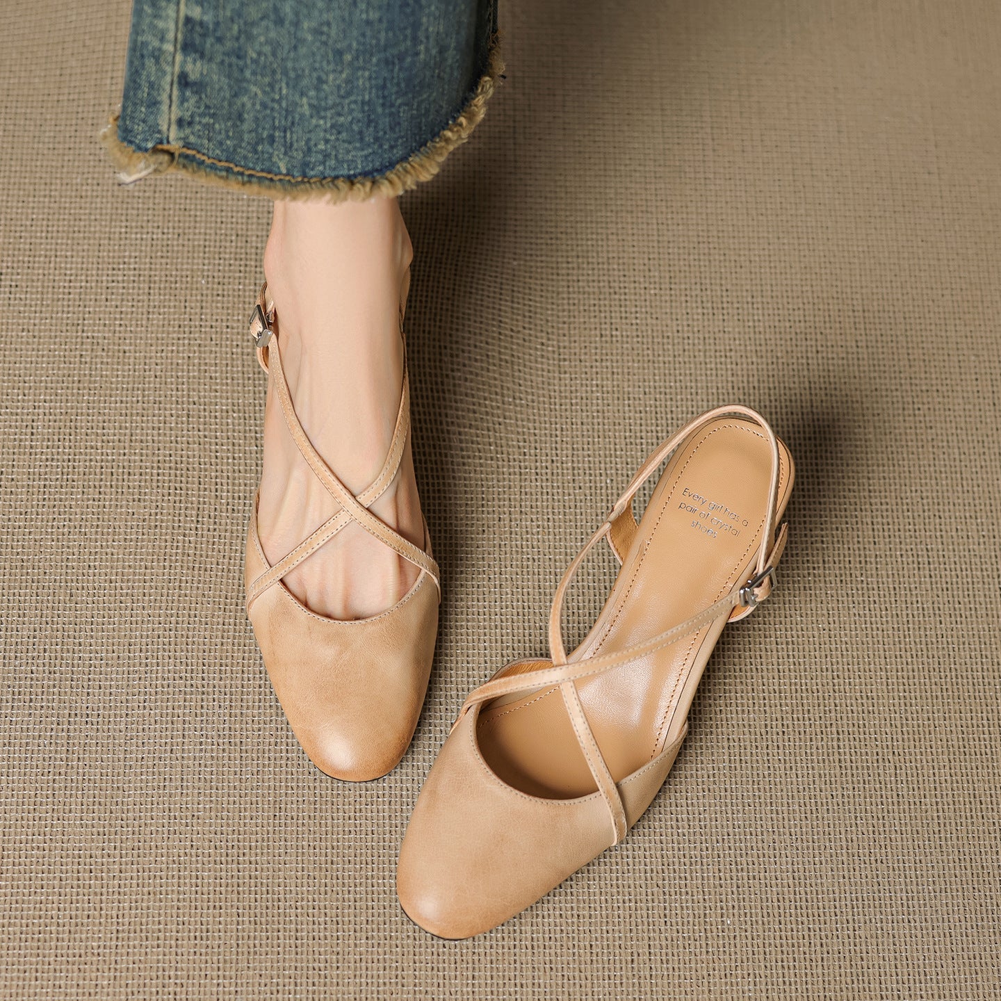 Anna-Berg | Leather Slingback Heels