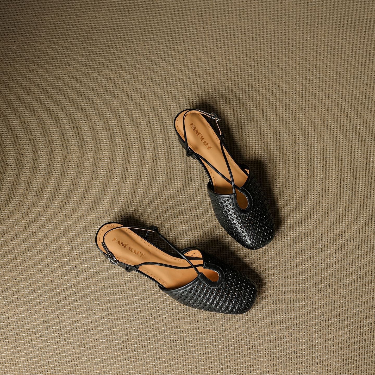 Anna-Berg | Genuine Leather Slingback Heels