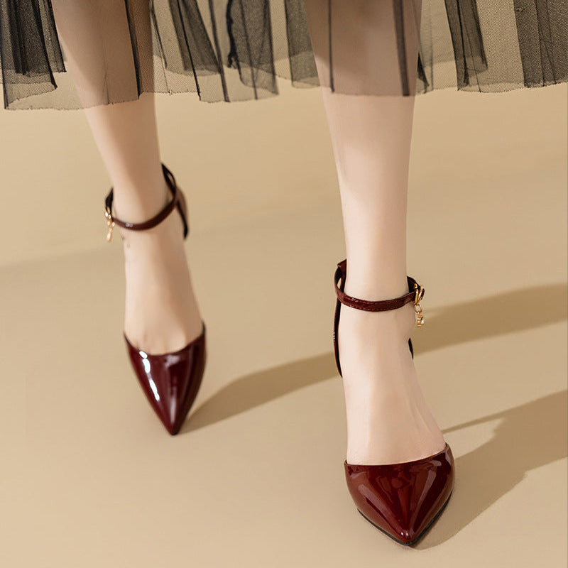 Anna-Berg | Elegant Pointed Toe Heels in Leather