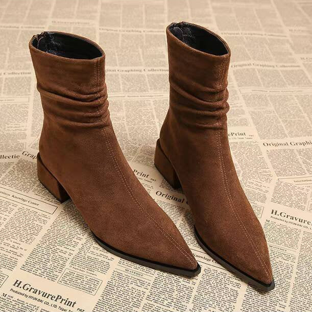 Anna-Berg | Leather Ankle Boots