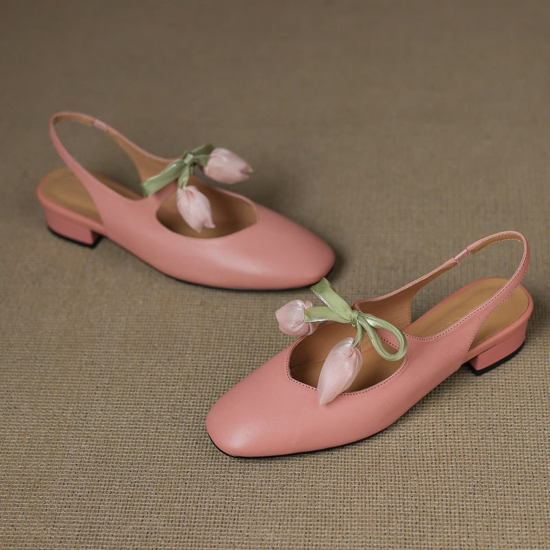 Anna-Berg | Leather Slingback Heels