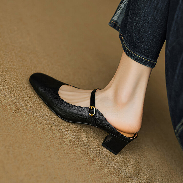 Anna-Berg | Genuine Leather Mules