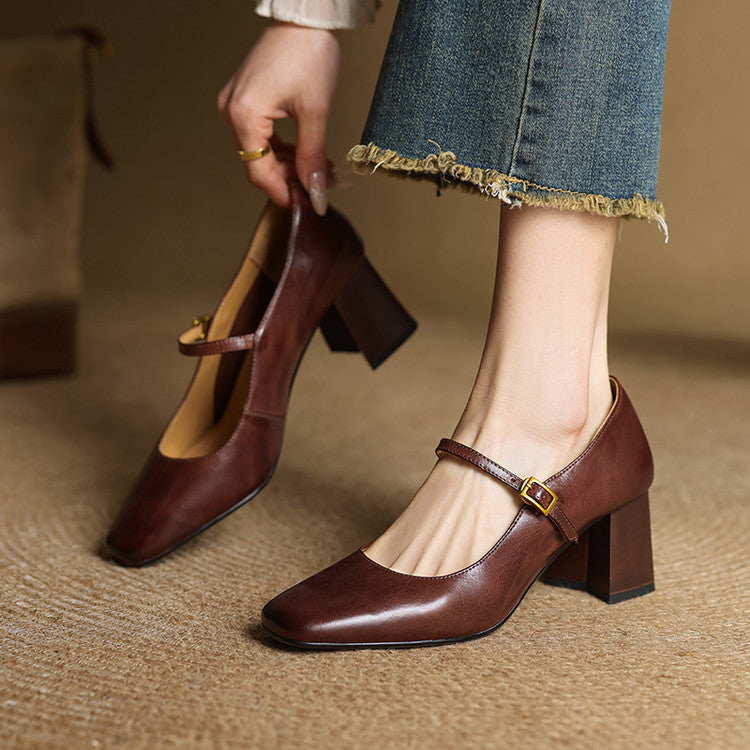Anna-Berg | Genuine Leather Heels