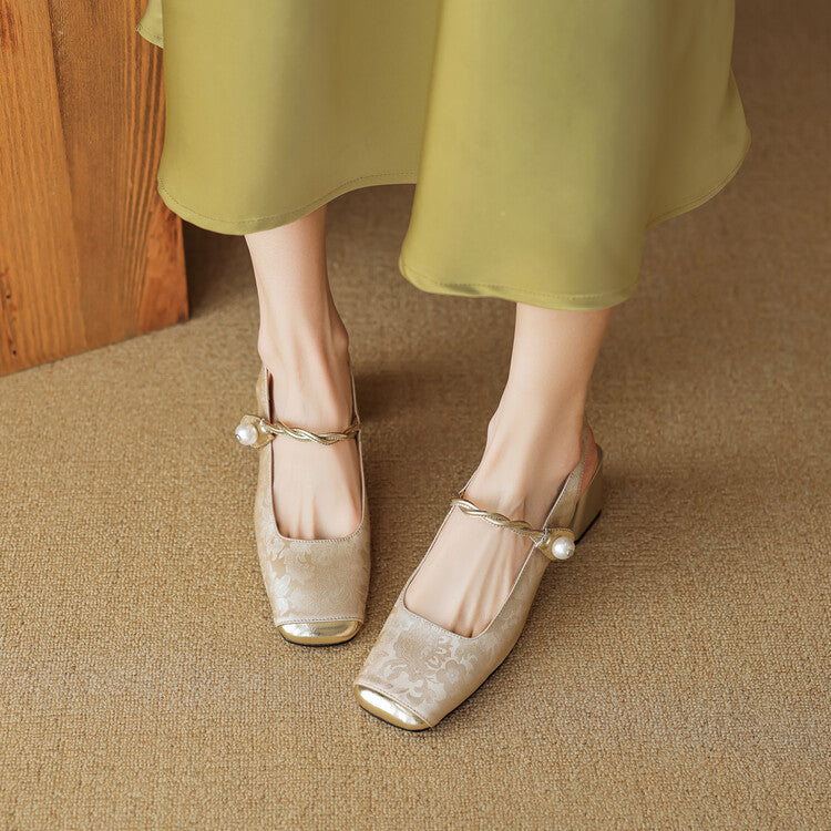 Anna-Berg | Slingback Heels in Leather