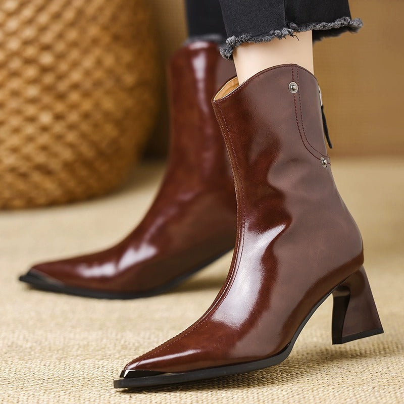 Anna-Berg | Classic Leather Ankle Boots