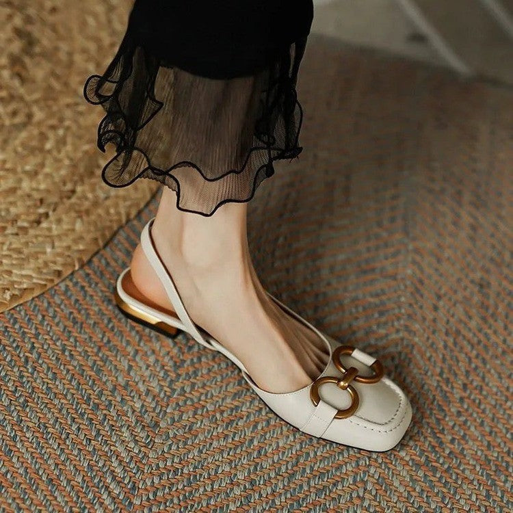 Anna-Berg | Slingback Heels in Leather