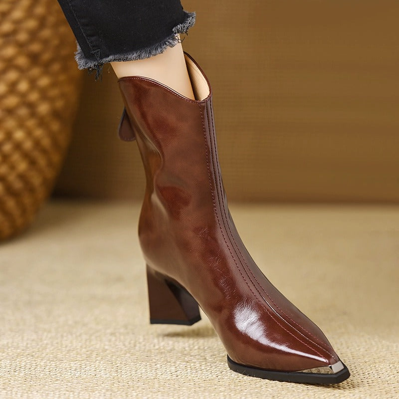 Anna-Berg | Classic Leather Ankle Boots