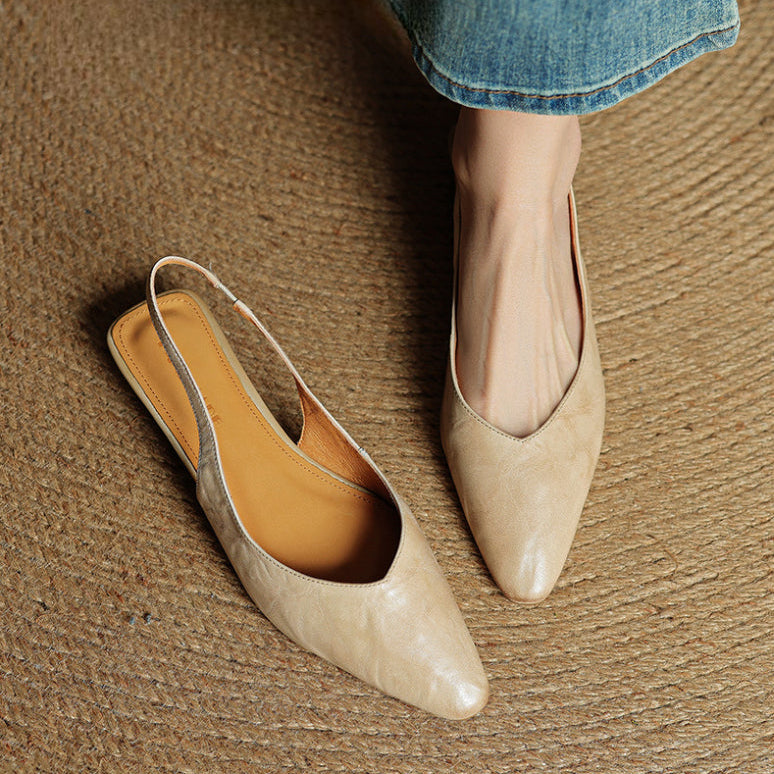 Anna-Berg | Leather Slingback Heels
