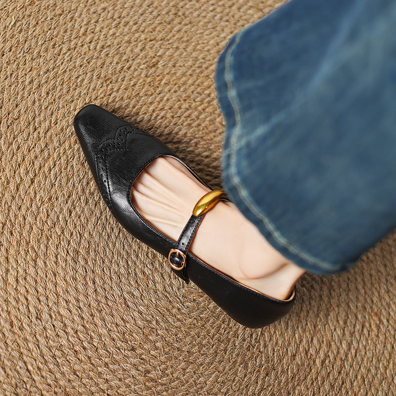 Anna-Berg | Classic Pointed Toe Heels in Leather