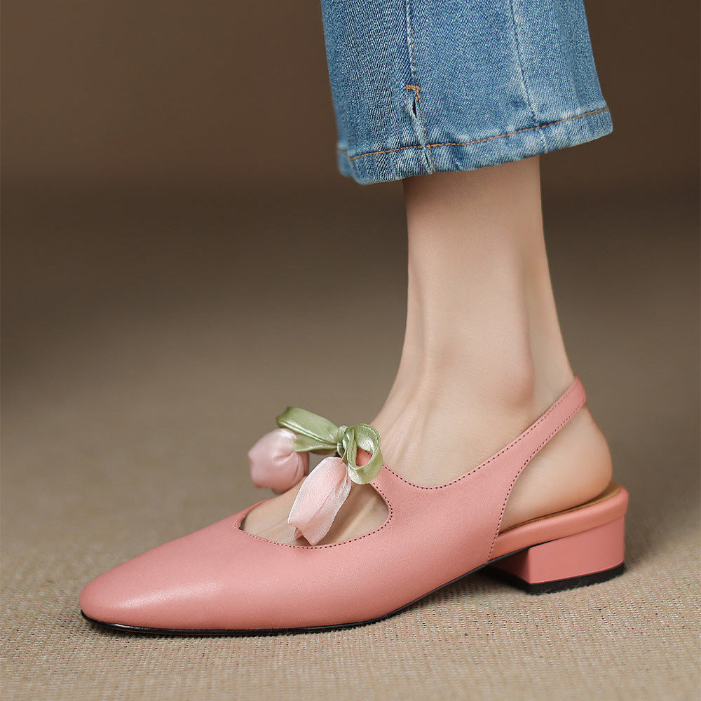 Anna-Berg | Leather Slingback Heels