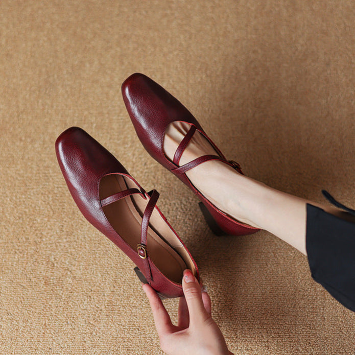 Anna-Berg | Genuine Leather Heels