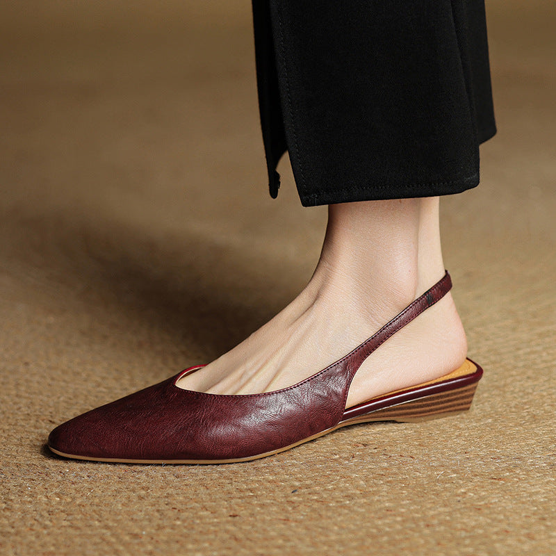 Anna-Berg | Leather Slingback Heels