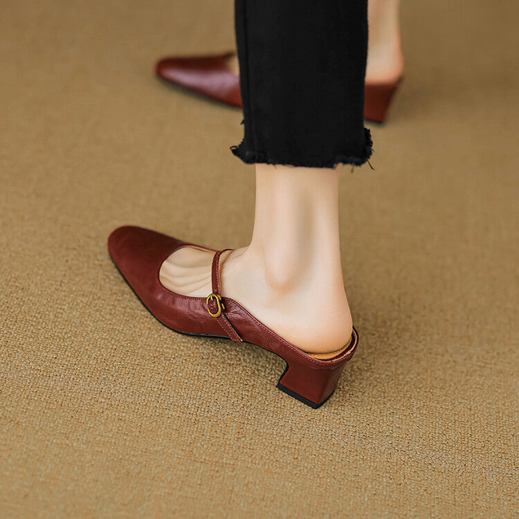 Anna-Berg | Genuine Leather Mules