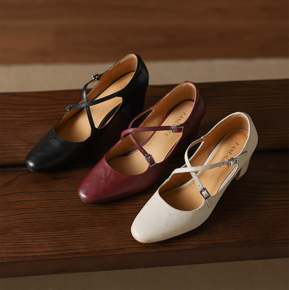 Anna-Berg | Genuine Leather Heels