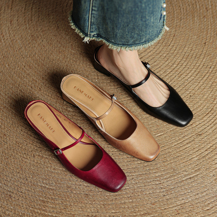 Anna-Berg | Genuine Leather Mules