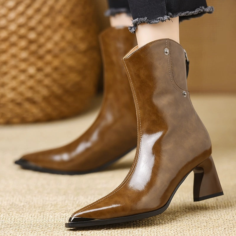 Anna-Berg | Classic Leather Ankle Boots