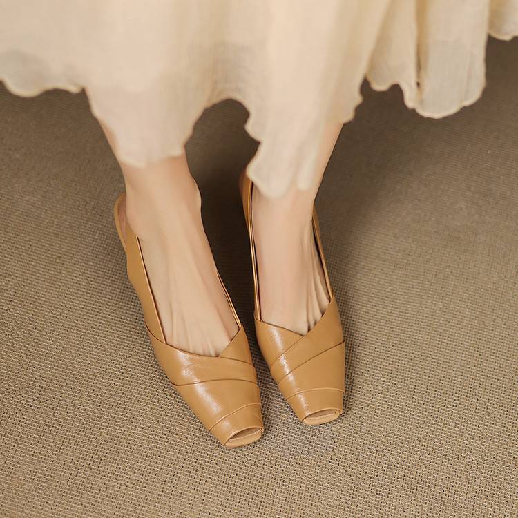 Anna-Berg | Genuine Leather Slingback Heels