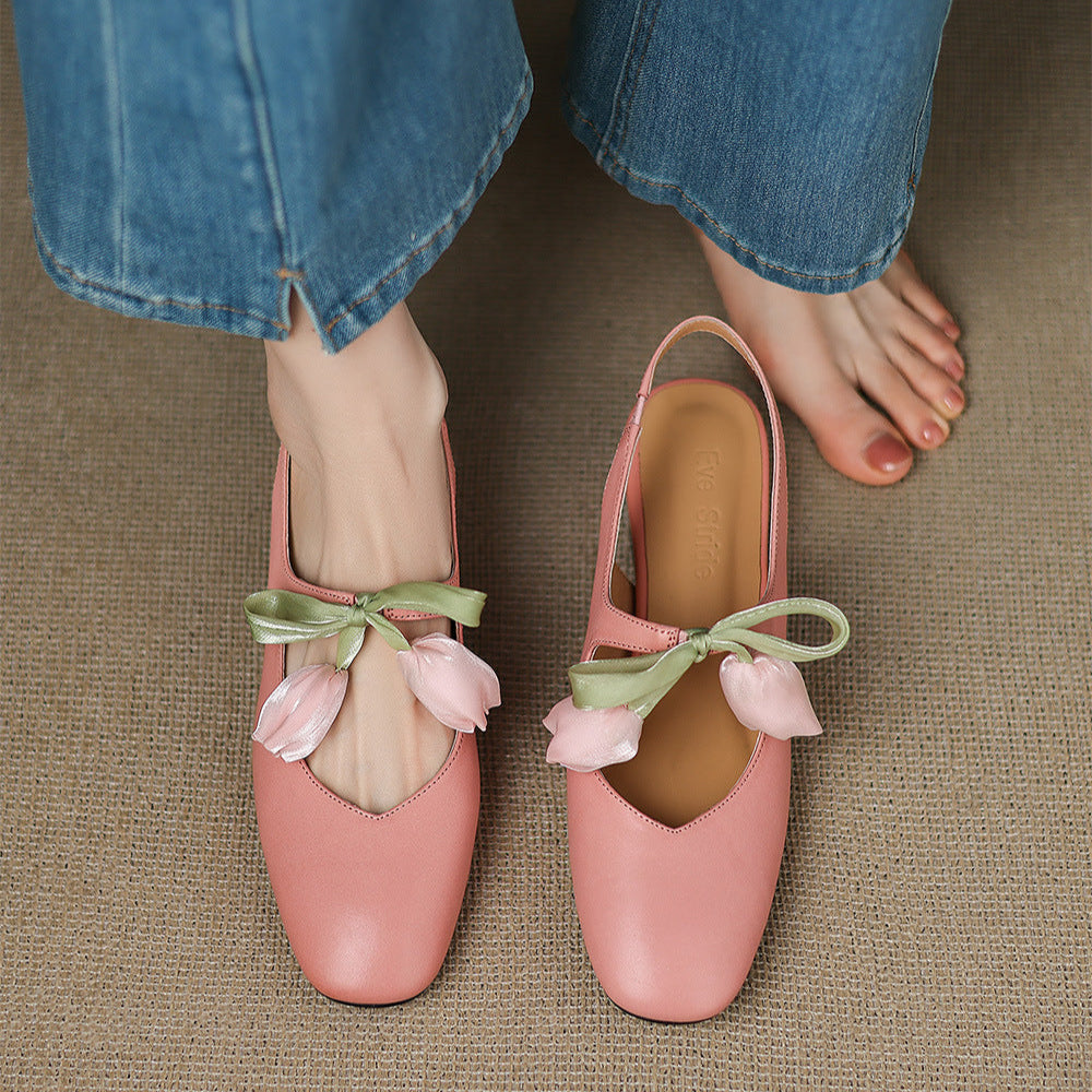 Anna-Berg | Leather Slingback Heels