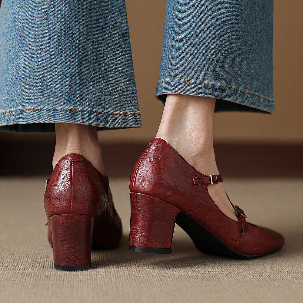 Anna-Berg | Genuine Leather Heels