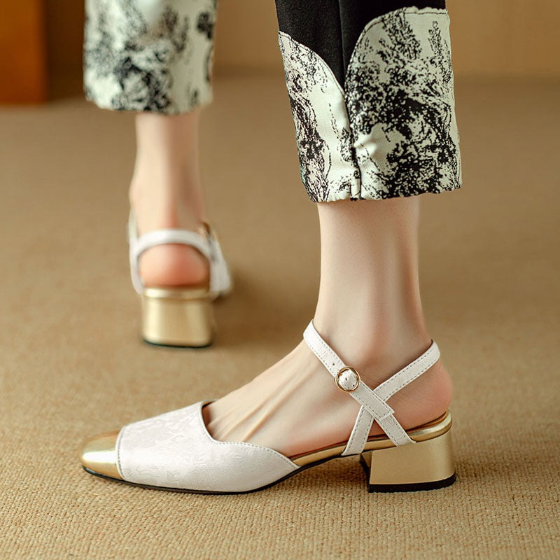 Anna-Berg | Slingback Heels in Leather