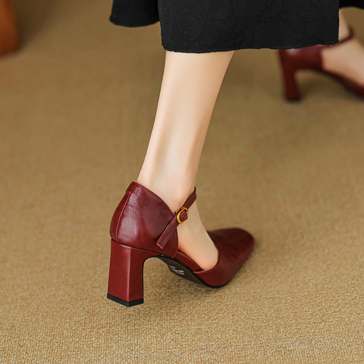 Anna-Berg | Genuine Leather Heels