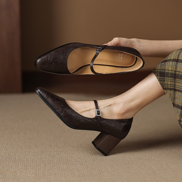 Anna-Berg | Genuine Leather Heels