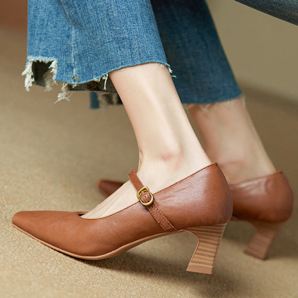 Anna-Berg | Genuine Leather Heels