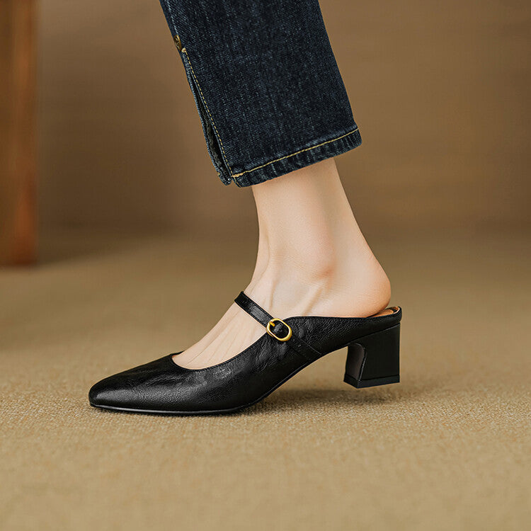 Anna-Berg | Genuine Leather Mules